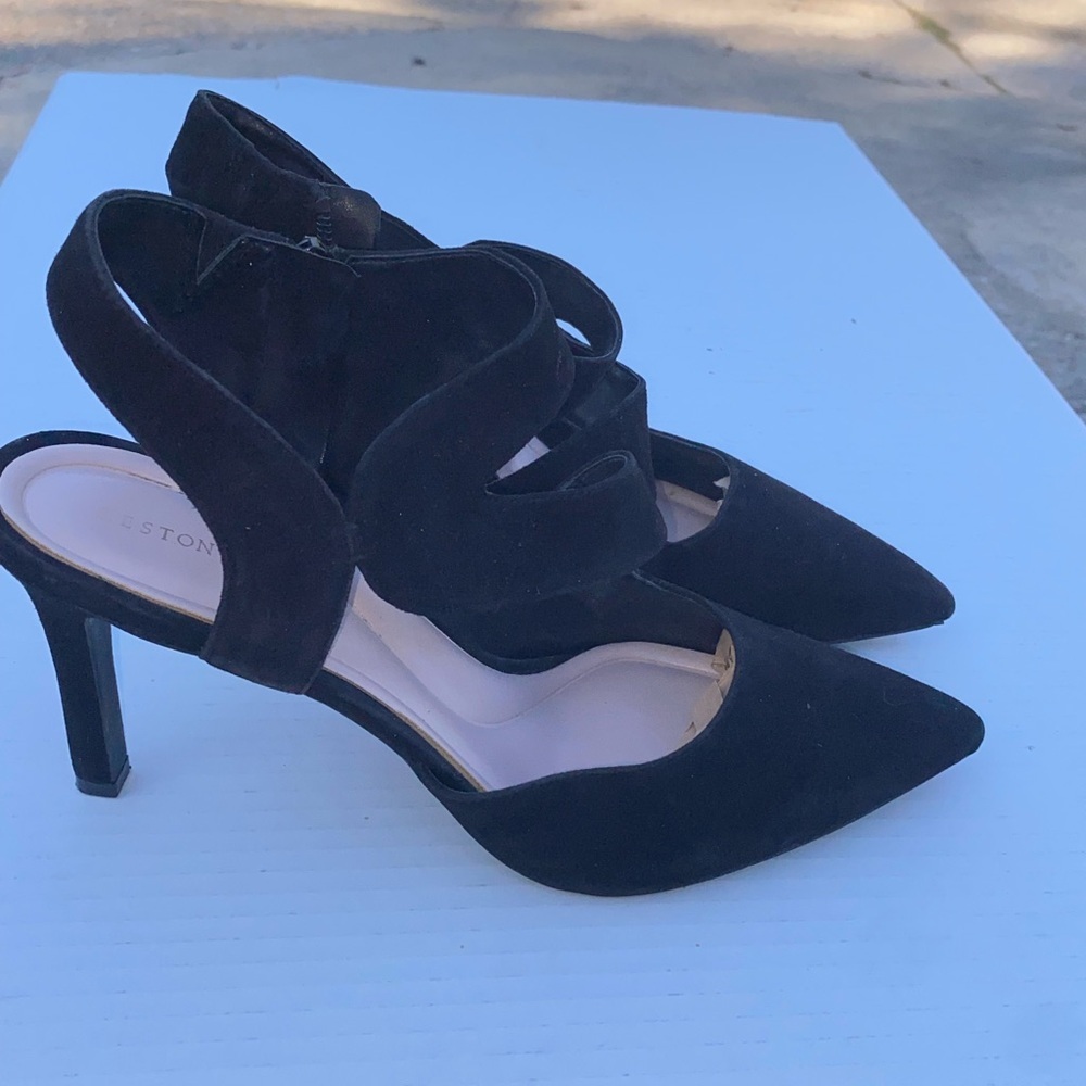 ♦️ 
Preston & York‎ Black Suede Heel Size 7.5-8
